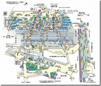 東京駅の構内図